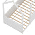 Artiss Kids House Bed Frame Single – Solid Pine Wooden Frame White KORI