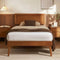 Artiss Bed Frame Single Size Wooden Bed Base Walnut SPLAY