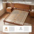 Artiss Bed Frame Single Size Wooden Bed Base Walnut SPLAY