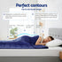 Giselle 6.8kg Adults Size Anti Anxiety Weighted Blanket Gravity Blankets Royal Blue