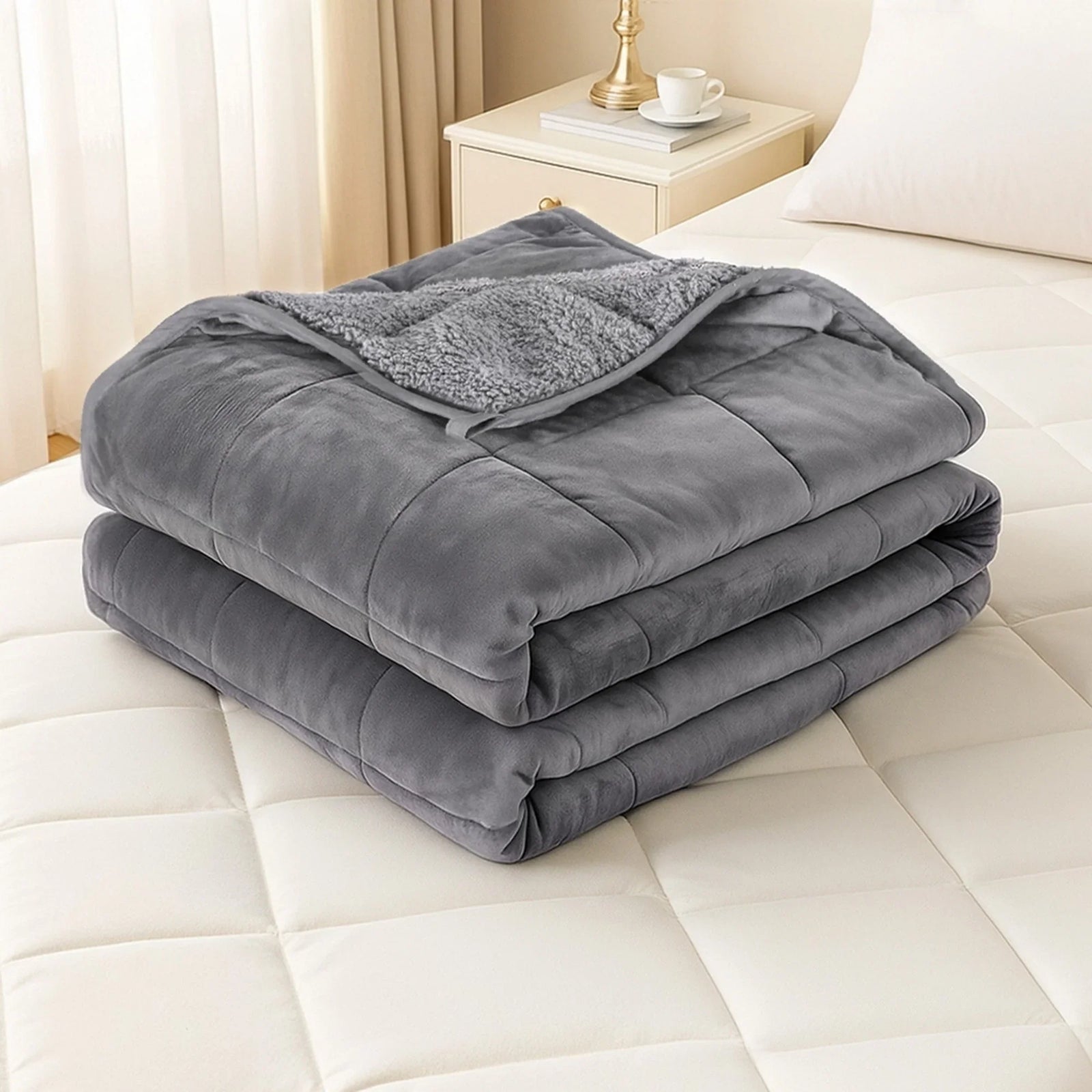 Weighted Blanket Fleece Sherpa Heavy Blanket 4.5KG