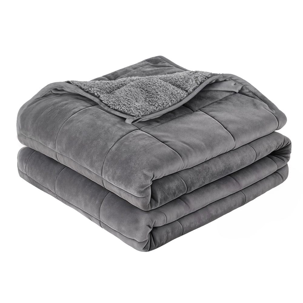 Giselle 11KG Weighted Blanket Adults Kid Anti Anxiety Gravity Blankets Sherpa Fleece
