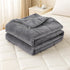 Giselle 9KG Weighted Blanket Adults Kid Anti Anxiety Gravity Blankets Sherpa Fleece