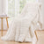 Giselle Faux Fur Weighted Blanket 2 Sided Long Pile Sherpa Reverse Cream 5.5KG 120 x 180cm