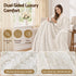 Giselle Faux Fur Weighted Blanket 2 Sided Long Pile Sherpa Reverse Cream 5.5KG 120 x 180cm