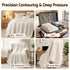 Giselle Faux Fur Weighted Blanket 2 Sided Long Pile Sherpa Reverse Cream 6.8KG 120 x 180cm