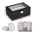 12 Grids Watch Box Organizer Case Jewelry Display Storage Showcase