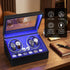 Watch Winder Automatic Double Watch Winder Box LED Black