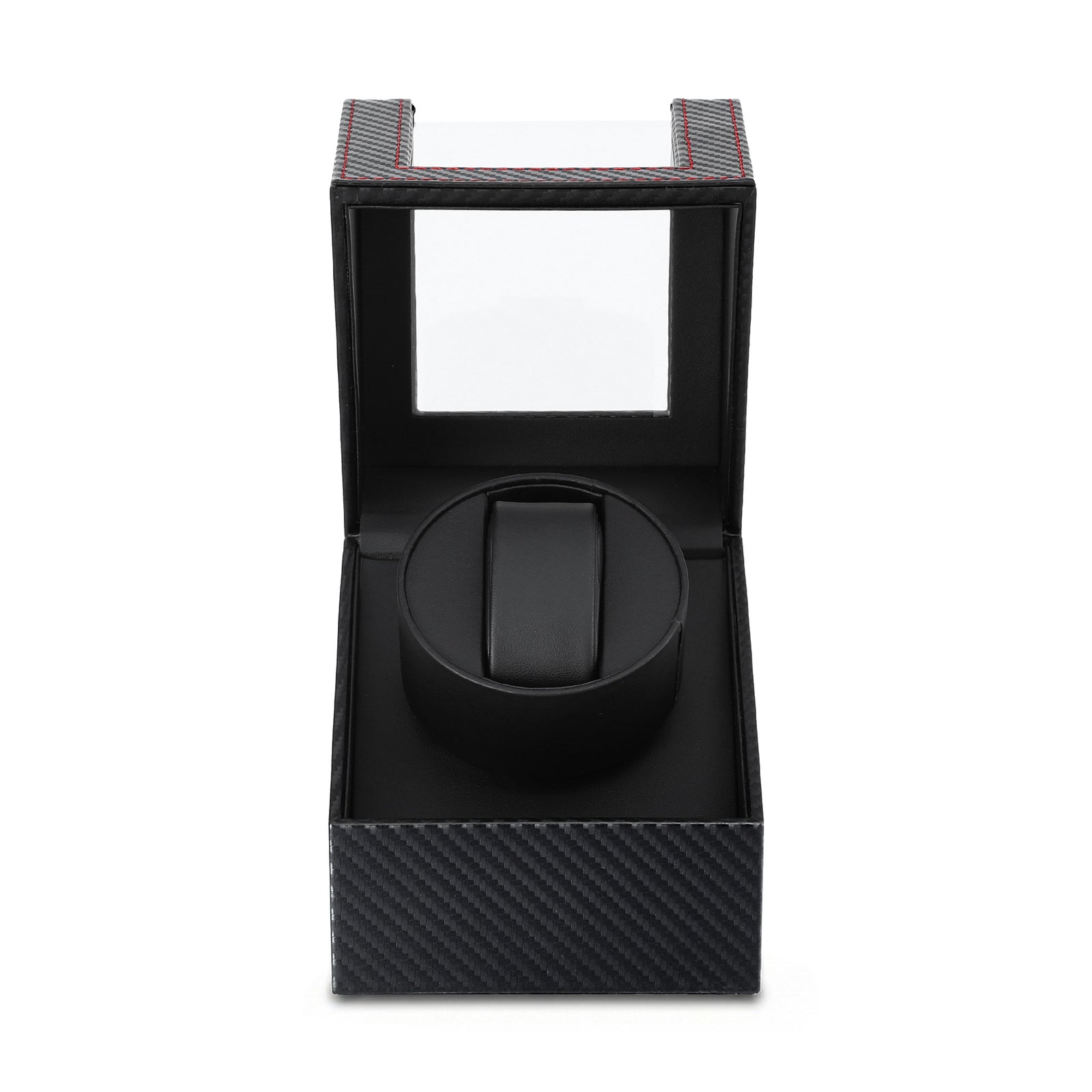 Watch Winder Box Automatic Single Quiet Carbon Fibre Black