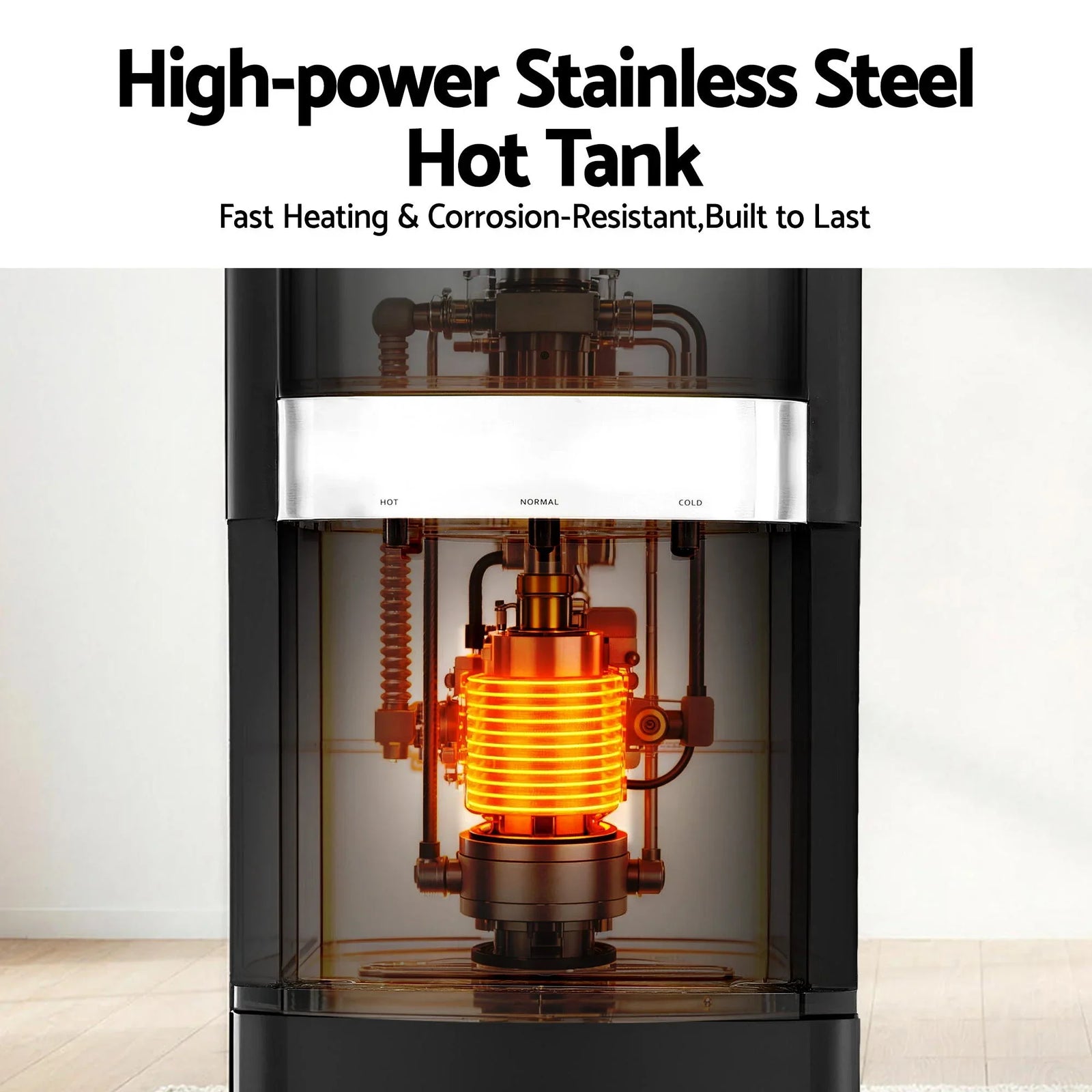 3 Taps Water Cooler Dispenser Bottom Loading Dispenser Chiller Filter Purifier