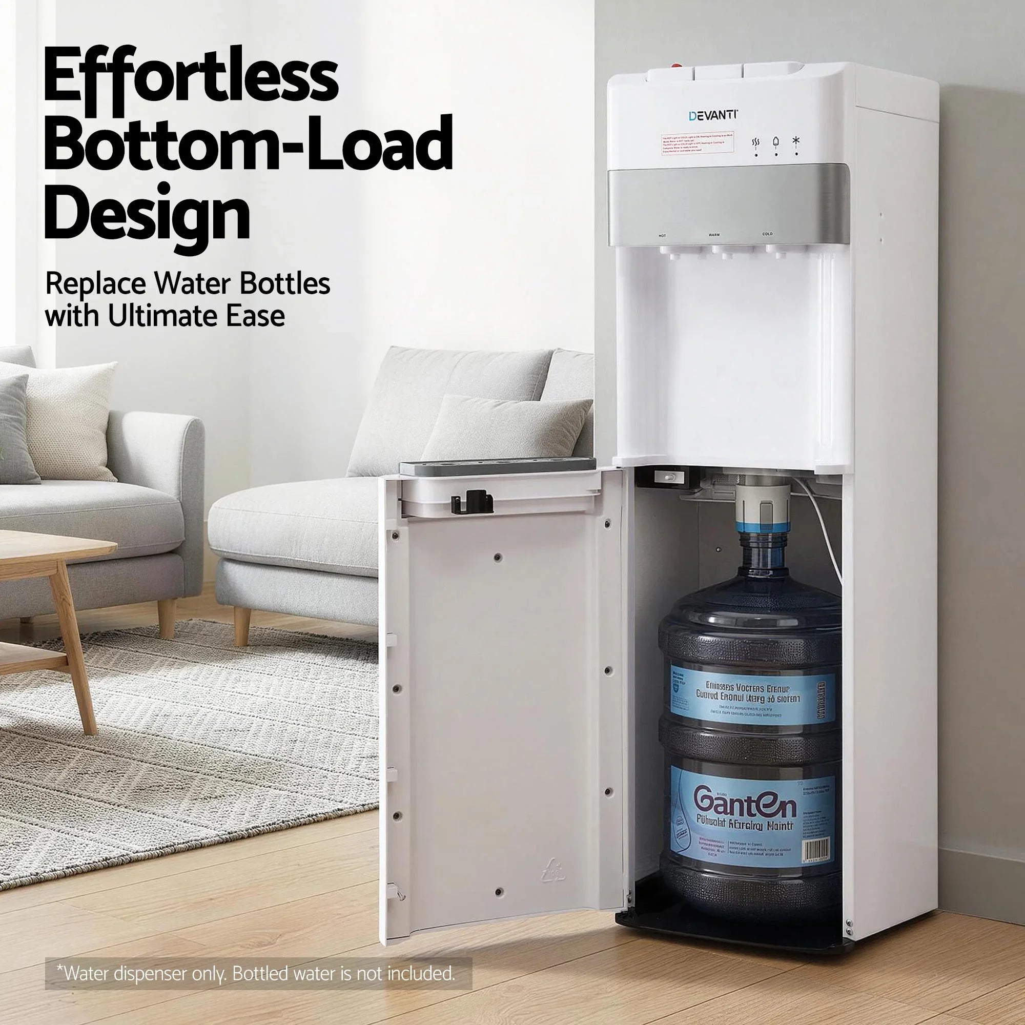 3 Taps Water Cooler Dispenser Bottom Loading Dispenser Chiller Filter Purifier
