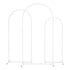 Wedding Arch Backdrop Stand Set of 3 Metal Wedding Arched Frame White, Easy to Assemble, Stable Balloon Arch Standfor Wedding, Baby Shower, Party Decoration