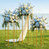 Hexagon Wedding Stand Set 3‑Piece – Gold Metal Backdrop Pedestals