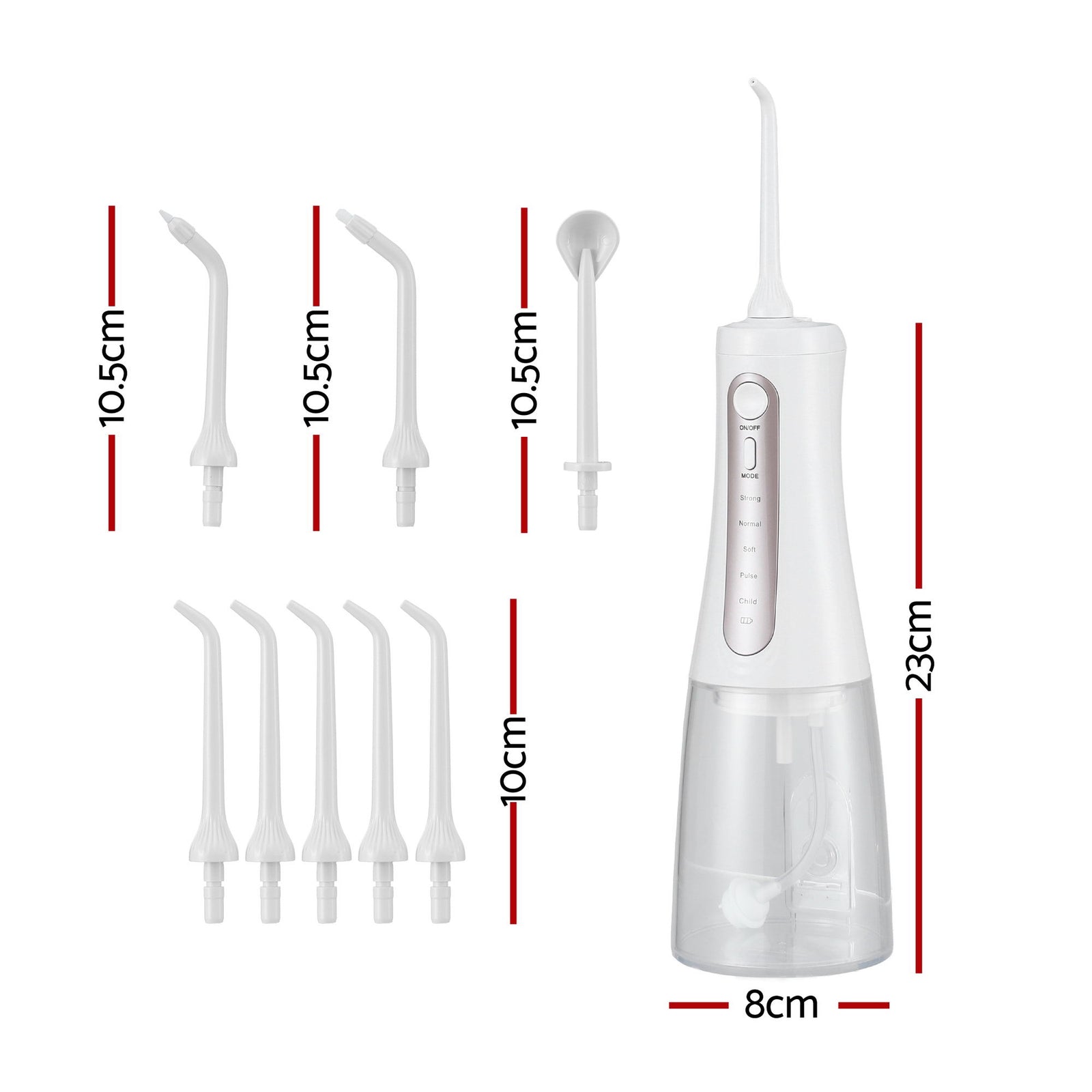 Cordless Water Flosser Dental Oral Irrigator White
