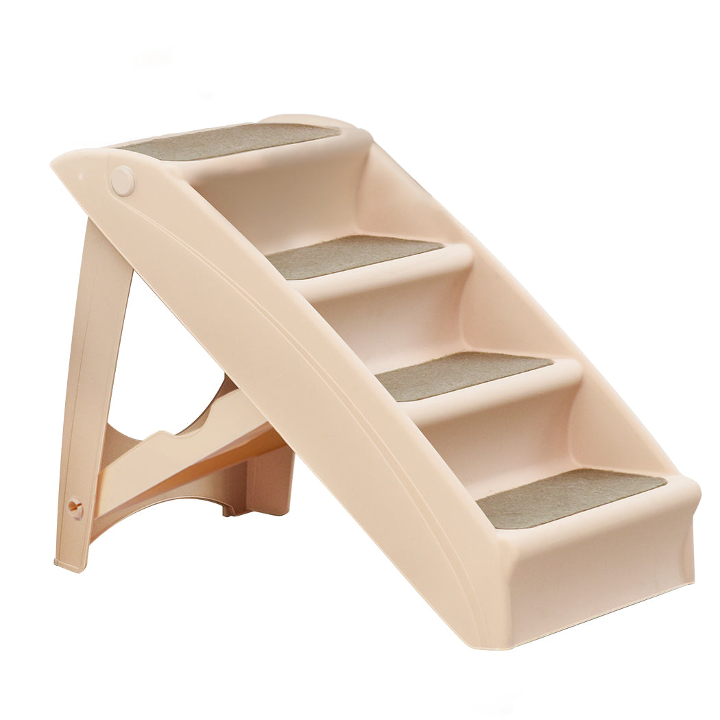 PaWz Pet Ramp Indoor Dog Steps Stair Brown-1864184496274935808