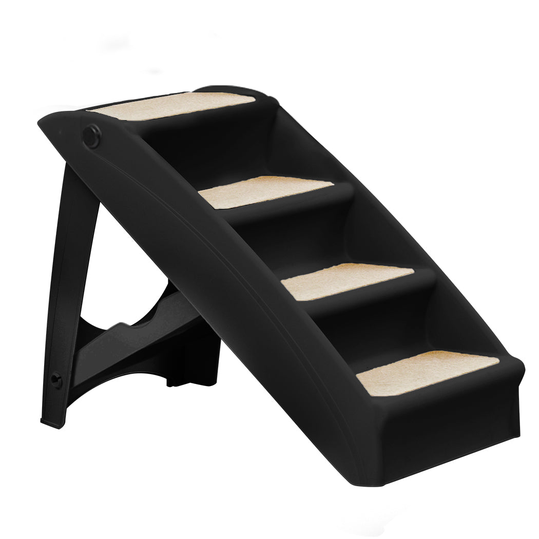 PaWz Pet Ramp Indoor Dog Steps Stair Black-2006733133592006656