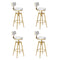 Levede 4x Bar Stools Swivel Kitchen Bar Chair White-2018816899323924480
