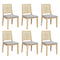 Levede 6XCane Dining Chair Rattan Armless Seat-2006732734734667776