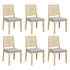 Levede 6XCane Dining Chair Rattan Armless Seat-2006732734734667776