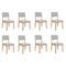 Levede Dining Chairs 8 Upholstered Kitchen Chair-2006732735992958976