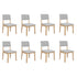 Levede Dining Chairs 8 Upholstered Kitchen Chair-2006732735992958976
