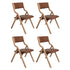 Levede 4x Dining Chairs Foldable PU Tan-2018816883515592704