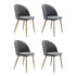 Levede 4x Dining Chairs Seat French Grey-2006732720729886720