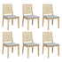 Levede 6XCane Dining Chair Rattan Armless Seat-2006732734734667776