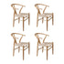 Levede 4x Dining Chairs Wooden Hans-2018816923311149056