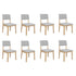 Levede Dining Chairs 8 Upholstered Kitchen Chair-2029387211673309184