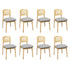 Levede Dining Chair Wood Rattan Armless Natural x8-2006732737045729280