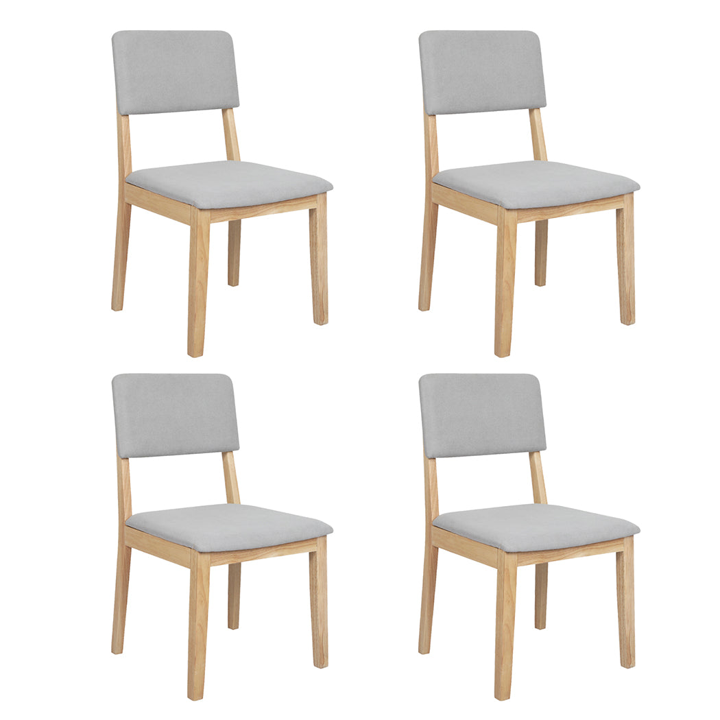 Levede Dining Chairs 4 Upholstered Kitchen Chair-2006732735632248832