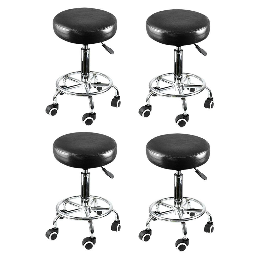 4x Levede Swivel Salon Barstool Hairdressing-2006732743387516928