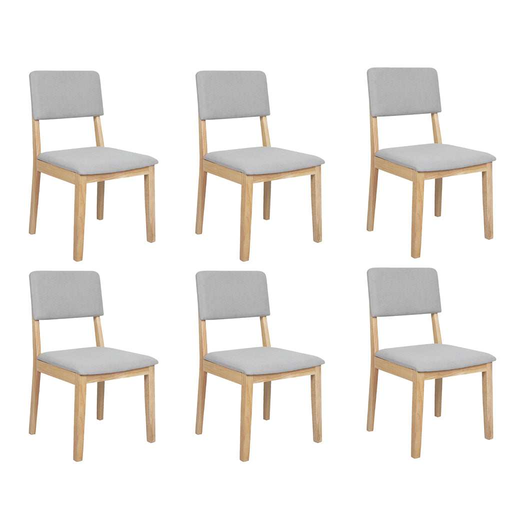 Levede Dining Chairs 6 Upholstered Kitchen Chair-2006732735825186816
