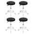 Levede 4x Rolling Bar Stool Swivel Salon SPA Chair Black-2018816867141029888