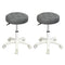Levede 2x Rolling Bar Stool Swivel Salon SPA Chair Grey-2018816801848299520