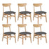 Levede 6xDining Chairs Kitchen Chair Nature-2006732724655755264