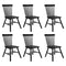 Levede 6x Dining Chairs Kitchen Winsor Black-2006732719299629056