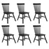 Levede 6x Dining Chairs Kitchen Winsor Black-2006732719299629056