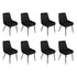 Dining Chairs x 8 Padded Seat Soft Velvet-2006732734201991168