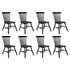 Levede 8x Dining Chairs Kitchen Winsor Black-2006732719484178432