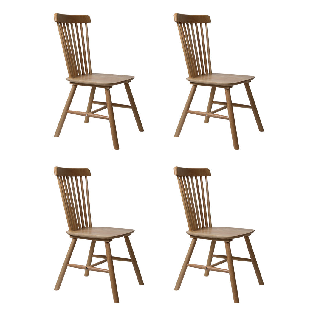 Levede 4x Dining Chairs Kitchen Windor Oak-2006732719664533504