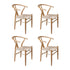 Levede 4x Dining Chairs Wooden Hans-1973193580906418176
