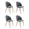 Levede 4x Dining Chairs Seat French Grey-1975420351563304960