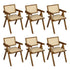 Levede 6x Walnut Wicker Armchair Dining Chair-2018816934186979328