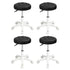 Levede 4x Rolling Bar Stool Swivel Salon SPA Chair Black-1973194182239588352