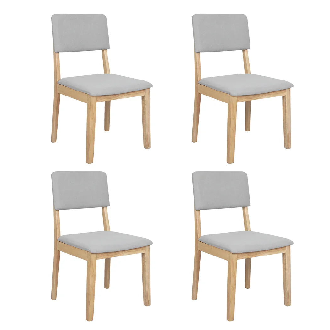 Levede Dining Chairs 4 Upholstered Kitchen Chair-2029387211308404736