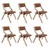 Levede 6x Dining Chairs Foldable PU Tan-2018816918802272256