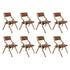 Levede 8x Dining Chairs Foldable PU Tan-2018816930617626624