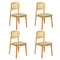 Levede 4x Rattan Dining Chair Wooden Kitchen Chair-2006733383874514944